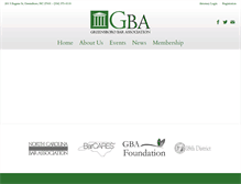 Tablet Screenshot of greensborobar.org